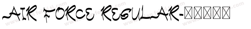 Air Force Regular字体转换